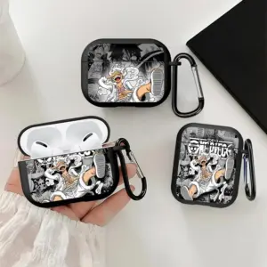 OneS P-ieceS LuffyS Case For Airpods Pro2 3 4 Pro 1 Pro3 2 Earphone Cases Cover
