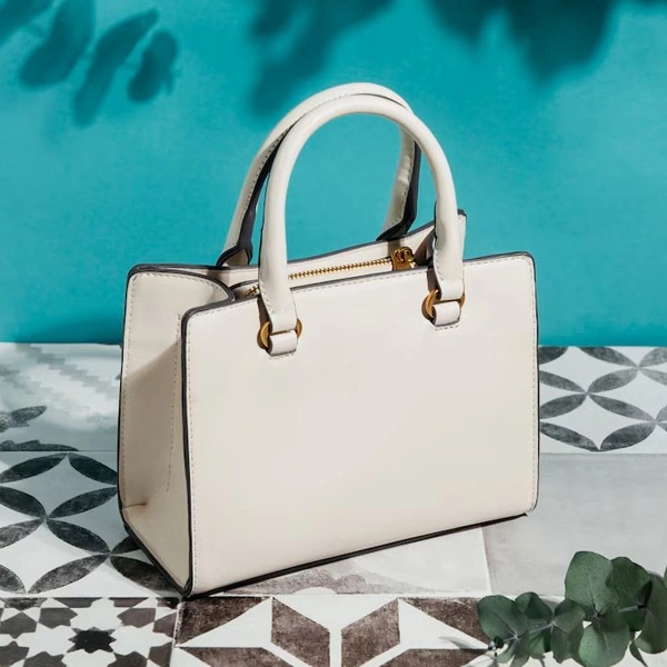 Luxury White Leather Bag