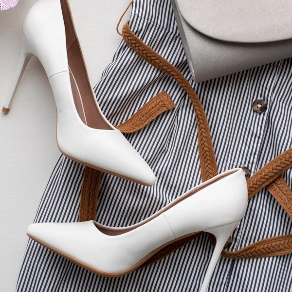thumbnail White Heel Shoes